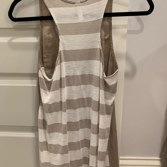 Tan and white pocket tank - Picture 3 of 5